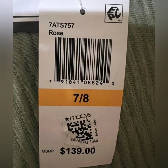 B Darlin Long Dress, Juniors' Glitter Mesh Rose color - Picture 14 of 15